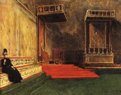 Leon Bonnat Interior of the Sistine Chapel Sweden oil painting art